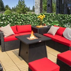 30 Inch Square Propane Gas Fire Table with Waterproof Cover 30 Inch Square Propane Gas Fire Table with Waterproof Cover